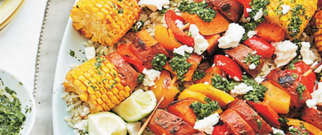 VEG KEBAB PLATTER